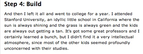 "profoundly unconcerned with their studies"--a phrase to ponder.